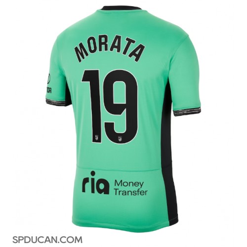Muški Nogometni Dres Atletico Madrid Alvaro Morata #19 Rezervni 2023-24 Kratak Rukav